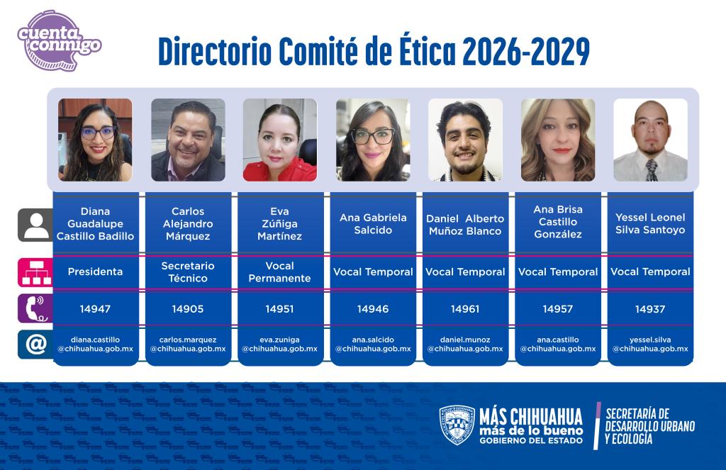 Directorio Comité de Ética 2026-2029