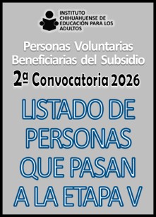 Resultados Etapa 5 2a Convocatoria PVS 2026