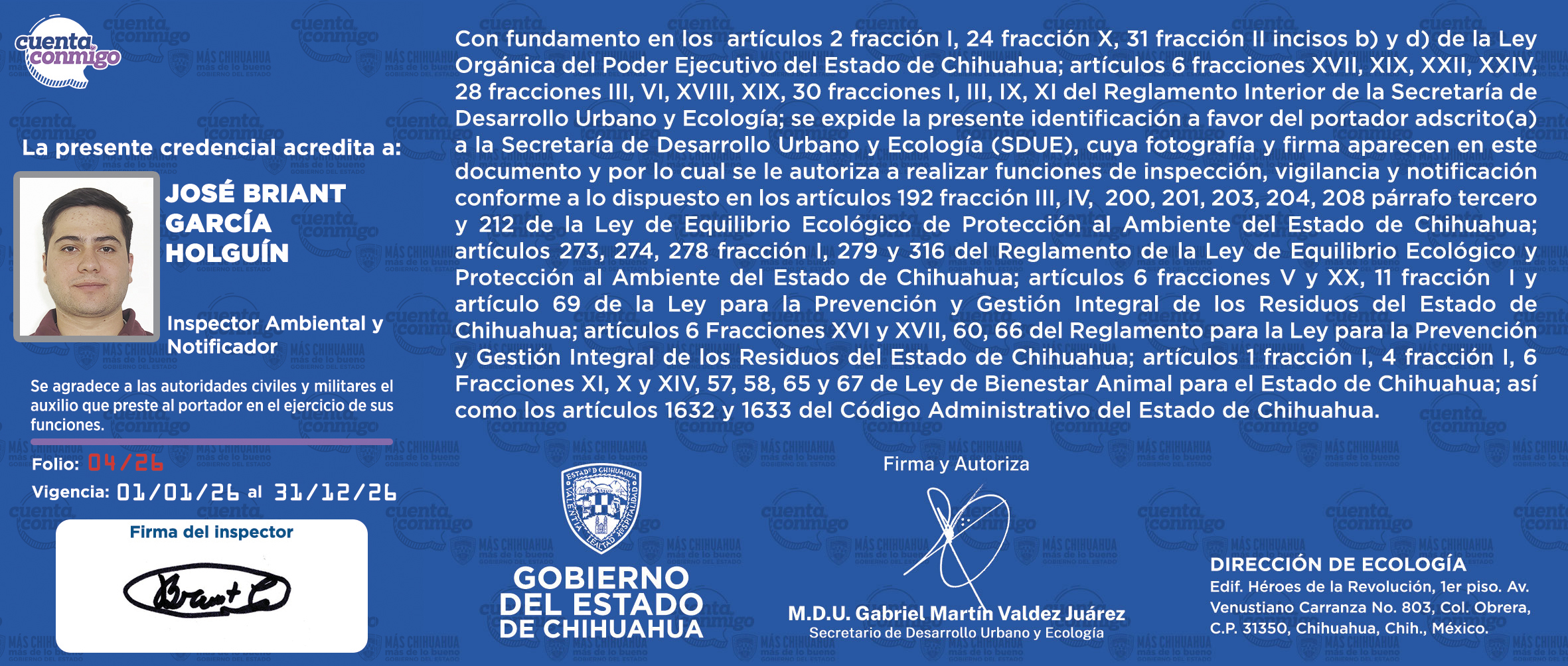 JOSÉ BRIANT GARCÍA HOLGUÍN