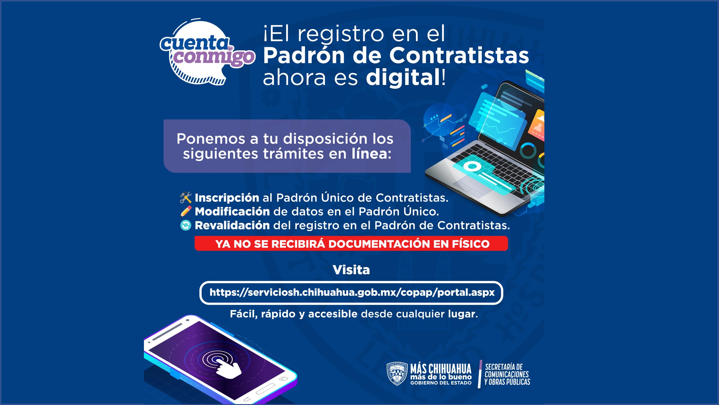 Inscripción digital al Padrón de Contratistas