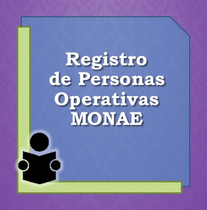 Formato para Registro de Personas Operativas MONAE