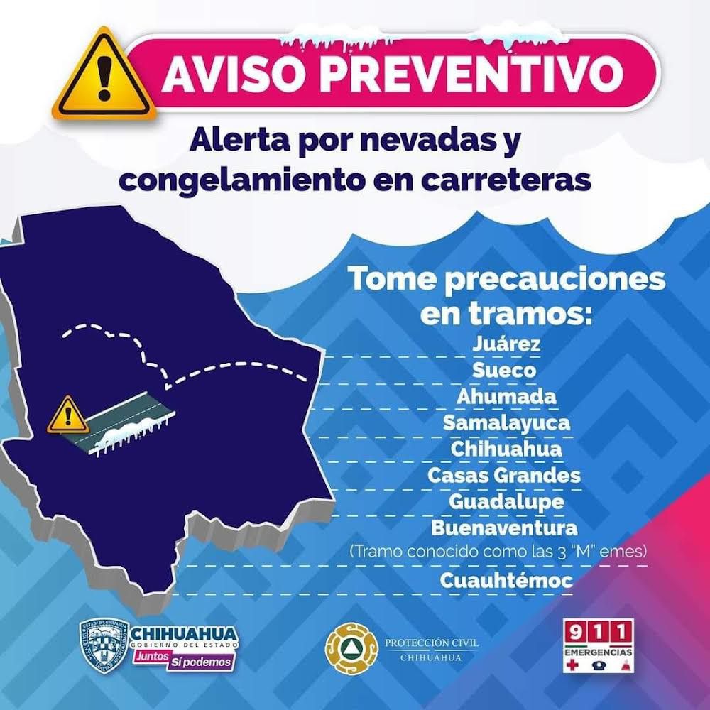 Alerta CEPC a la población por ingreso de la Segunda Tormenta Invernal a  terreno estatal | Portal Gubernamental del Estado de Chihuahua