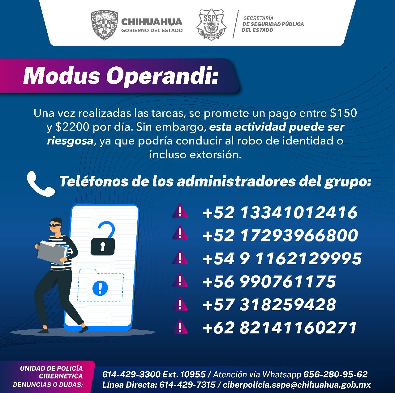Alerta Policía Cibernética por posible estafa a través de aplicaciones ...