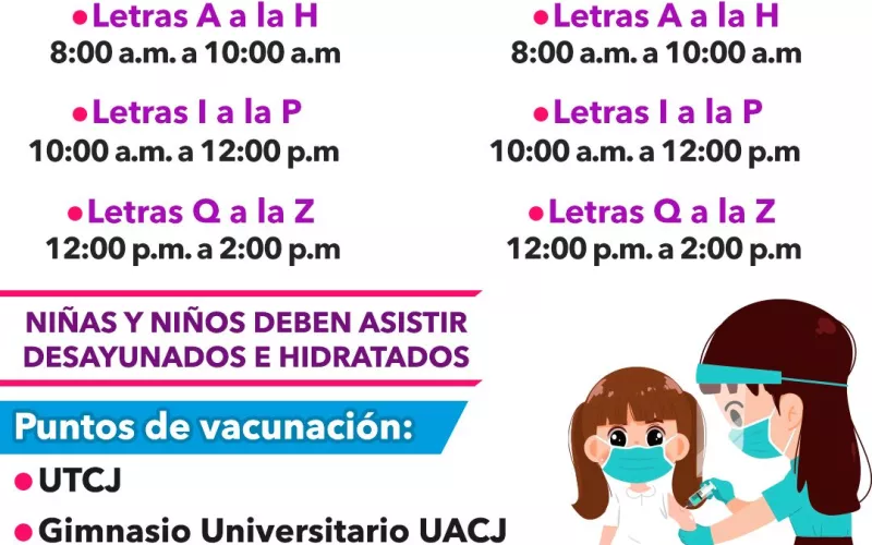 Invita Secretaría de Salud a aplicar vacunas contra COVID-19 e influenza en  Ciudad Juárez | Portal Gubernamental del Estado de Chihuahua