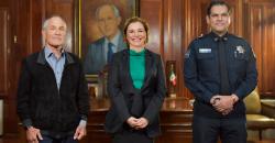 •	Recibe Gobernadora a Alain Bersin en el despacho de la jefa del Ejecutivo